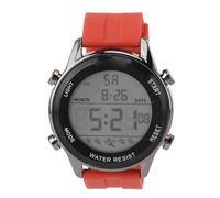 Dilwe Montre de Sport de Conception Durable avec Verre Acrylique Robuste, Adaptée aux Activités de Plein Air pour Hommes, Bracelet en Silicone WR50M pour étudiant (Rouge)