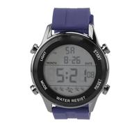 Dilwe Montre de Sport de Conception Durable avec Verre Acrylique Robuste, Adaptée aux Activités de Plein Air pour Hommes, Bracelet en Silicone WR50M pour étudiant (Blue)