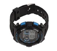 Dilwe Montre de Sport électronique pour Hommes avec Alarme Lumineuse pour la Natation, Montre Numérique Multifonctionnelle pour Hommes étudiants (Bleu Noir)