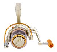 Dilwe Moulinet de Pêche JF5000, Moulinet de Pêche Léger et Durable en Métal avec Roulements 10BB pour la en Eau Douce et en Eau Salée, Poignée Interchangeable Gauche et Droite