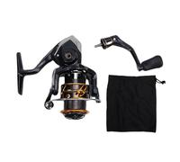 Dilwe Moulinet de Pêche Léger à Culbuteur en Fibre de Carbone avec Engrenage à Grande Vitesse Entièrement fermé, Rapport 5,2: 1, Traînée de 4 Kg, pour Les Petits Amateurs de Pêche au