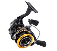 Dilwe Moulinet de Pêche Spinning 4KG, Rapport de Vitesse 5.2:1, Double Culbuteur, Coque en Nylon Léger, Tasse de Ligne en Alliage D'aluminium, Roulement à Grande Vitesse, équipement