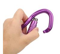 Dilwe Mousqueton d'escalade, Boucle de sécurité de Verrouillage Principal Asymétrique en Aluminium 7075 D'aviation avec Conception de Porte de Verrouillage Anti-Crochet, pour Le Levage