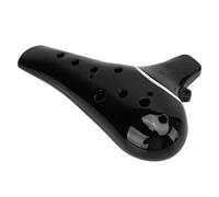 Dilwe Ocarina, Instrument à Vent Portable à 12 Trous AC Alto C avec Finition Noire Classique pour Débutants Professionnels et Amateurs de Musique