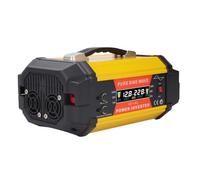 Dilwe Onduleur à Onde Sinusoïdale Pure ABS 12 V à 220 V 500 W Crête Continue 1000 W avec Double USB et écran LCD pour Voiture, Bateau, Maison, Utilisation de l'énergie Solaire en Extérieur