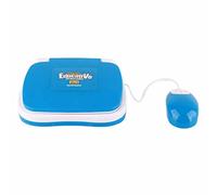 Dilwe Ordinateur Portable d'apprentissage pour Enfants avec Fonction Musicale Anglaise et Espagnole, Matériau ABS, Ordinateur Portable éducatif pour L'éducation Précoce (Blue)