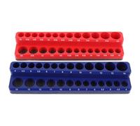 Dilwe Organisateur de Douilles Magnétiques 1/4", Conception Compacte Haute Résistance pour le Stockage des Douilles Métriques et SAE, Idéal pour les Réparations Professionnelles et l'entretien de la