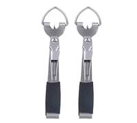 Dilwe Outil de Nœud Rapide 2 Pièces, Tondeuse de Ligne de Pêche Multifonctionnelle avec Poignée en Cuir Nubuck, Accessoires de Pêche à la Mouche pour Yeux de Crochet Clairs, Crochets