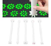 Dilwe Outils de Pointillés, 5pcs Dual Se Terminait avec des Pointes de Fleurs pour la Peinture de Roche en Toile Mandala Outils pour le Bricolage sur les Ongles en Papier Tissu
