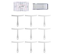 Dilwe Outils Luthier, Ensemble de Jauge de Rayon de Guitare en Acier Inoxydable avec Lime et Règle de Mesure pour L'entretien de la Réparation de la Basse de Guitare