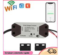 Dilwe Ouvre-garage WIFI Interrupteur de Porte Garage Wifi Intelligent Commande à Distance APP Vocale bricolage badge Bouchon UE