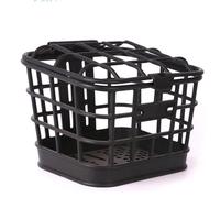 Dilwe Panier Avant de Cyclisme, Panier de Rangement en Plastique Pliable et Portable avec Couvercle Supérieur, Accessoires Permettant de Gagner de l'espace pour Les Fruits et L'épicerie