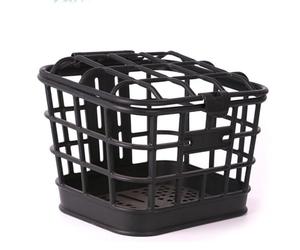 Dilwe Panier Avant de Cyclisme, Panier de Rangement en Plastique Pliable et Portable avec Couvercle Supérieur, Accessoires Permettant de Gagner de l'espace pour Les Fruits et L'épicerie