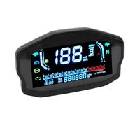 Dilwe Panneau de Tableau de Bord Numérique pour Moto ABS, Compteur de Vitesse DC 8 à 12 V avec Compteur Kilométrique, Tachymètre, Affichage du Régime 0 à 199 Km/h pour les Pilotes 1 2 4 Cylindres