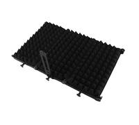 Dilwe Panneau Insonorisant de Microphone Réglable Portable, Bouclier D'enregistrement Vocal avec Mousse de Réduction de Bruit Multicouche pour Microphone de Bureau (3 panneaux)