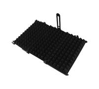 Dilwe Panneau Insonorisant de Microphone Réglable Portable, Bouclier D'enregistrement Vocal avec Mousse de Réduction de Bruit Multicouche pour Microphone de Bureau (5 panneaux)