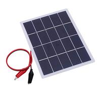 Dilwe Panneau Solaire en Silicium Polycristallin 3 W 5 V, Panneau laminé Portable Léger avec Taux de Conversion élevé, pour Camping en Plein Air, Camping-car, Bateau, Chargement (3W-Blanc)