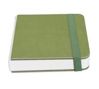 Dilwe Papier Aquarelle de Poche, 300 g/² d'épaisseur, Carnet de Croquis Portable pour Adultes, pour le Mini Journal Artistique et le dessin. (GREEN)
