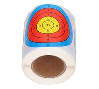 Dilwe Papier Cible Adhésif, 200 Feuilles, 3 Pouces Autocollant Cible Autocollant Accessoire de Tir à l'arc pour L'entraînement au Tir à l'arc