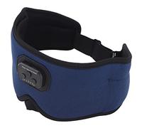 Dilwe Pare-Soleil de Sommeil Bluetooth, Pare-Soleil de Sommeil 3D sans Fil avec 20 Fonctions de Synchronisation du Bruit Blanc et 4 Musiques D'aide au, pour Système de Couchage (Blue)