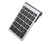 Dilwe Pavé Numérique, pavé Numérique sans Fil, Clavier Portable à 22 Touches, Conception Ergonomique pour Les Utilisateurs d'ordinateurs Portables (Gris Fer)
