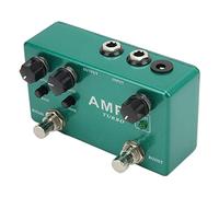 Dilwe Pédale D'effet Overdrive Boost en Métal True Bypass Pédale de | Boîtier Compact Entièrement Métallique, Alimentation DC 9 V, Commandes de Basses et de tonalité Indépendantes, Overdrive à