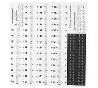 Dilwe Piano Mastery Autocollants Amovibles pour Clavier en PVC, étiquettes Alphabet Colorées, Compatibles avec Piano 37 à 88 Touches, Orgue électronique, roulé à la Main, sans Résidus (BLACK)