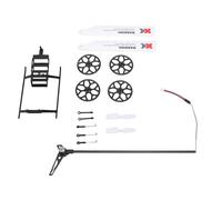 Dilwe Pièces et Accessoires pour Hélicoptère radiocommandé : Kit D'amélioration des Performances de Pilotage Comprenant Engrenages, Pales et D'atterrissage, pour XK K110 K110S