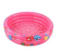Dilwe Piscine Gonflable pour bébé, Matériau en PVC épais pour Jeux d'eau pour Enfants, Piscine Portable Super Douce pour Salle de Bain Intérieure et Extérieure, Plage au Bord du Lac (90cm)