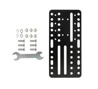 Dilwe Plaque de Frein à Main USB en Acier Inoxydable, Plaque de Support de Montage pour Chaise de Bureau, 21,8 X 10,5 Cm, Noire, pour Jeux Sim Racing, Compatible avec G27 G25 G29 G500 T300 Shifter