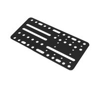 Dilwe Plaque de Montage de Frein à Main USB, Support de Levier de Vitesse Réglable pour Les Amateurs de Course T300, Acier Inoxydable Noir, Taille 8,5 X 4,1 Pouces