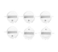 Dilwe Plug de Tasse de Planche de Surf Longue avec Une Touche à Vis - Installation Facile pour Les Amateurs de Surf - Noir et Blanc, 6pcs (White)