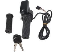 Dilwe Poignée d'accélérateur de vélo électrique 1 paire de poignées d'accélérateur d'accélérateur de torsion d'écran LCD