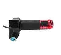 Dilwe Poignée d'accélérateur de vélo électrique, poignée de vélo électrique saisir la poignée d'accélérateur et Affichage Serrure à clé électrique pour Moto et vélo électrique