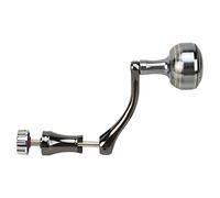 Dilwe Poignée de Moulinet de Pêche, Bras Oscillant en Alliage D'aluminium à Surface Lisse avec Poignée à Bille, pour Pièces de Rechange D'équipement de Pêche (Tige d'arbre hexagonale M)