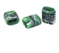 Dilwe Poignée de Moulinet de Pêche, Poignée de Protection en Caoutchouc, Boutons de Couverture Ergonomiques Antidérapants pour la Pêche (Vert Noir)