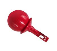 Dilwe Pointe de Canne à Roulettes en Alliage d'aluminium, Style Crochet, Antidérapant, Remplacement pour Cannes Aveugles, Légère et Durable, 3,07x1,50 Pouces, Rouge