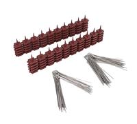 Dilwe Pointes Anti-Oiseaux Durables en Acier Inoxydable, 10 Pièces, pour Clôture de Toit, Boîte aux Lettres, Couverture de 15 Pieds (SK430 (2+2))