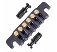 Dilwe Pont de Selle à Roulettes Guitar Tune O Matic, Style TP-6 (BLACK)