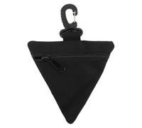 Dilwe Porte-Monnaie Triangulaire, Sac de Poignet Triangulaire en Nylon, Pochette Portable à Suspendre avec Boucle, Rangement Léger et Résistant à l'usure pour Clés, Câbles, Pièces de Monnaie,