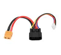 Dilwe pour Prise 3S vers Connecteur XT60, Câble Adaptateur de Chargeur de Batterie Lipo pour Avion de Voiture RC, avec Fiche Banane Plaquée Or