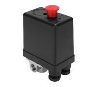 Dilwe Pressostat de Compresseur d'air, Interrupteur de Commande de Compresseur d'air en ABS et Métal 90 à 120 PSI 240 V 20 A Interrupteur de Commande de Pression à 4 Ports pour le Remplacement du
