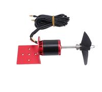 Dilwe Propulseur de Bateau RC, Propulseur Sous-marin sans Balais de Poussée de 6 Kg avec Hélice à 3 Pales pour Bateaux RC, Kayaks et Jouets Sous-marins