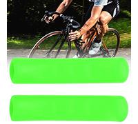 Dilwe Protecteur de Levier de Frein, Couvercles de Poignée de Frein en Silicone pour Vélos de Montagne et de Route, Poignée Antidérapante, 10 Pièces Protecteurs Durables pour Guidon de Vélo (GREEN)