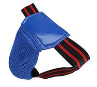 Dilwe PU en Cuir de Boxe Aaine Protecteur Muay Thai Garde, Haute Résistance aux Fissures et aux Larmes, pour le Kickboxing Muay Thai (BLUE)
