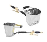 Dilwe Pulvérisateur de Texture de Ciment à Air Stuc, Outil de Plâtre en Aluminium pour la Décoration Murale, Pulvérisateur de Mortier Efficace Permettant d'économiser du Travail, Polyvalent pour la