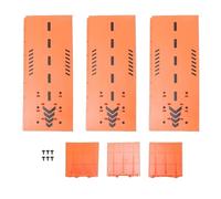 Dilwe Rampe de Saut de Voiture RC pour Modèle à échelle 1/10 1/12 1/14 1/16, Rampe de Cascade à Grande Vitesse avec Conception Facile à Assembler (Orange)