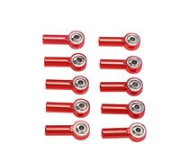 Dilwe RC Ball Joint, 10PCS M3 26mm Aluminium Link Rod End Rotule Joint Rod End pour 1/10 1/8 Universal Remote Control Car RC Crawler Accessoire (Rouge)