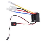 Dilwe RC Brossed ESC, 1/10 RC ACCESSOIRATION, CONTRÔLEUR DE SEXT ELECTRONIQUE 60A avec Bec 3A 6V pour 2-3S Lipo (Black)