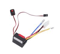 Dilwe RC Brossed ESC, 1/10 RC ACCESSOIRATION, CONTRÔLEUR DE SEXT ELECTRONIQUE 60A avec Bec 3A 6V pour 2-3S Lipo (Rouge)